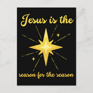 Carte Postale Jésus est la raison de la saison Noël Jésus