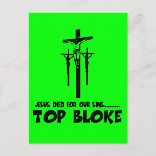 Carte Postale Jésus est mort pour nos péchés