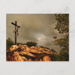 Carte Postale Jésus est mort sur la croix