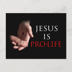 Carte Postale Jésus Est Pro-Vie
