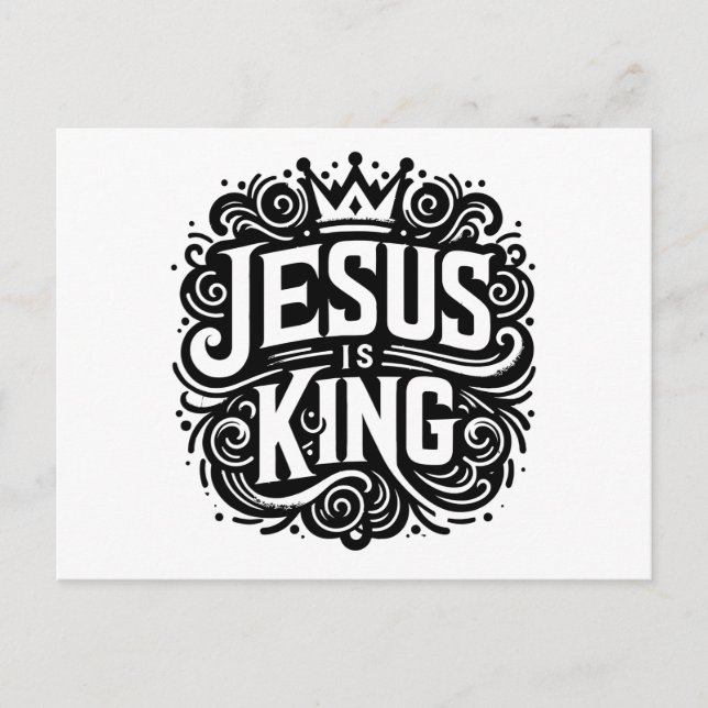 Carte Postale Jésus est roi (Devant)