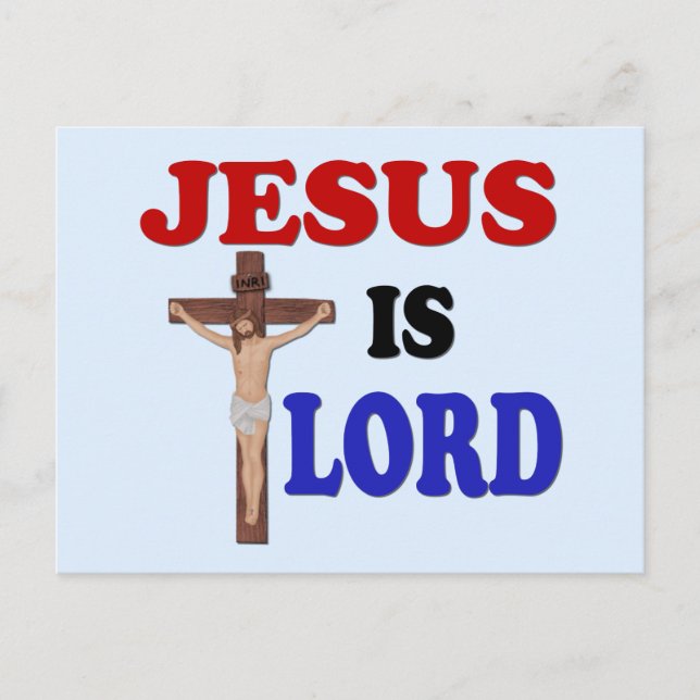 CARTE POSTALE JÉSUS EST SEIGNEUR (Devant)