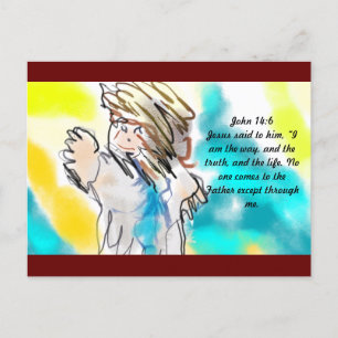 Carte Postale Jésus est une voie