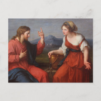 Carte Postale Jésus et la femme dans le puits