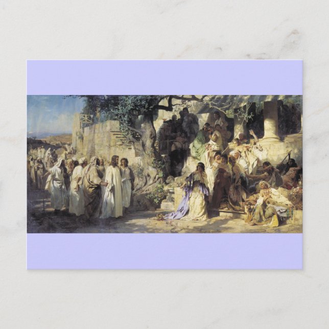 Carte Postale Jésus et les pécheurs (Devant)