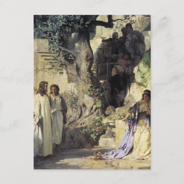 Carte Postale Jésus et les pécheurs (Devant)