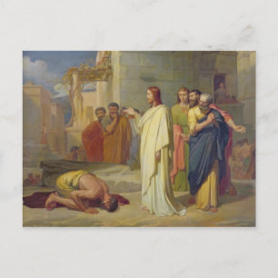 Carte Postale Jésus guérit le Leper, 1864