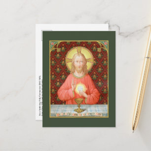 Carte Postale Jésus Instituant la Sainte Communion (SAU 045)