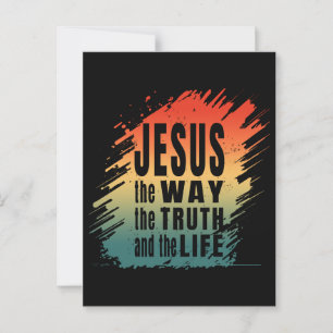 CARTE POSTALE JÉSUS LA VÉRITÉ ET LA VIE