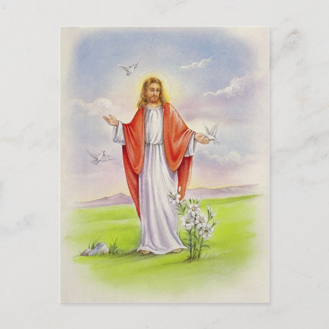 Carte Postale Jésus le berger (Devant)