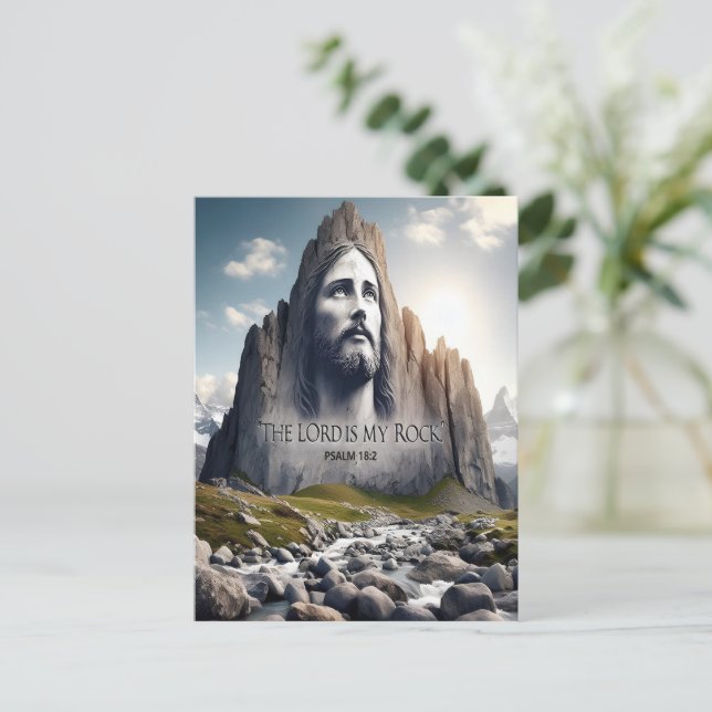 Carte Postale Jésus le rocher des âges (Debout devant)