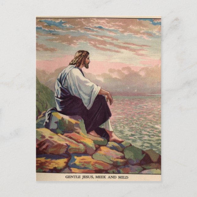 Carte Postale Jésus Meek et Mild (Devant)
