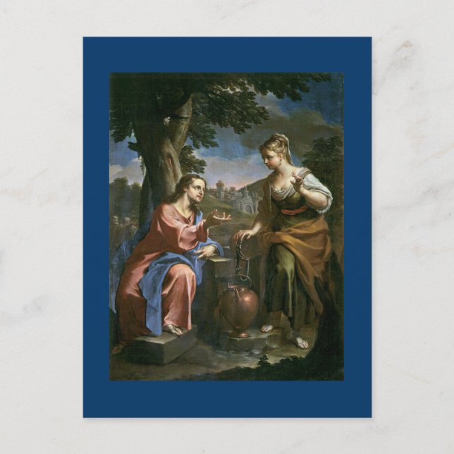 Carte Postale Jésus Offre De L'Eau Vie (Devant)