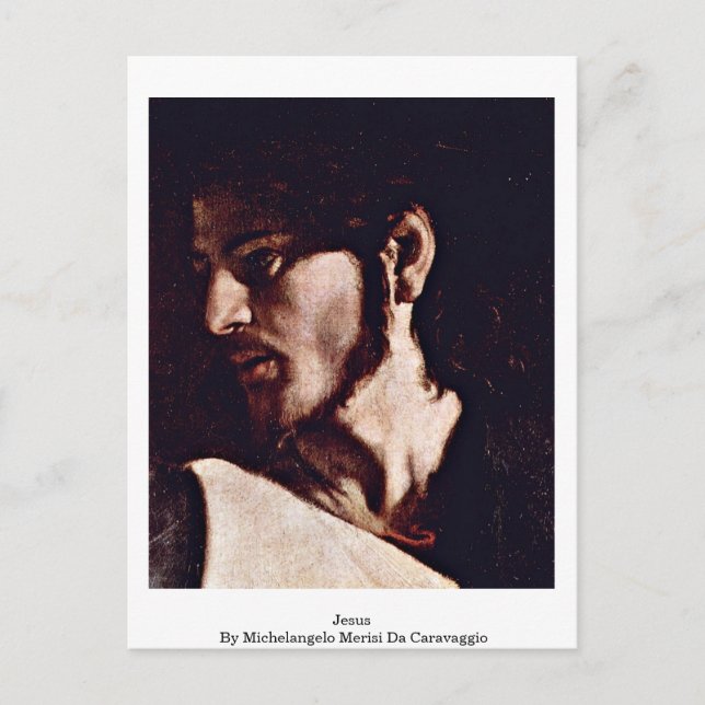 Carte Postale Jésus Par Michel-Ange Merisi Da Caravaggio (Devant)