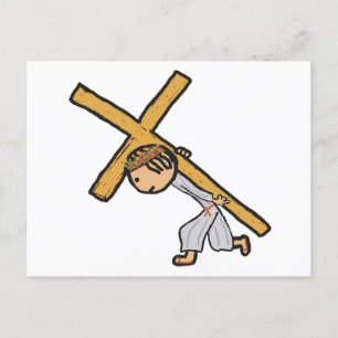 Carte Postale Jésus Portant La Croix