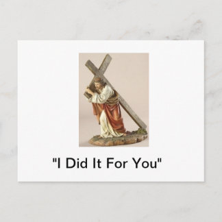 Carte Postale "Jésus Porte La Croix"