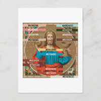Jésus qui maintient l'Eucharistie (SNV 050)