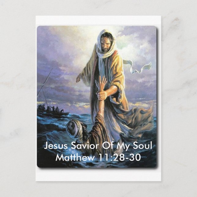 Carte Postale Jésus Sauveur De Mon Âme (Devant)