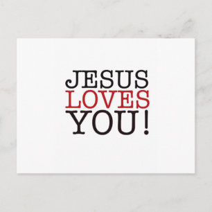 Carte Postale Jésus T'Aime !