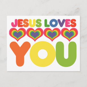 Carte Postale Jésus t'aime