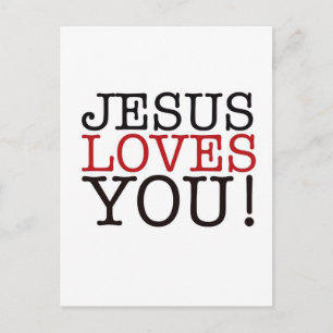 Carte Postale Jésus T'Aime !
