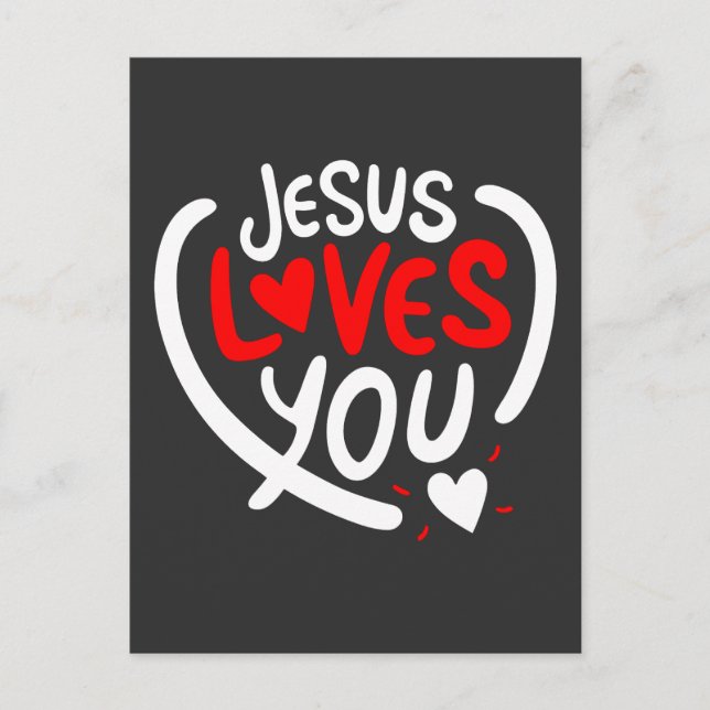 Carte Postale Jésus t'aime (Devant)
