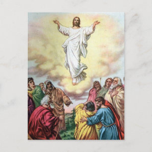 Carte Postale Jésus Va À La Maison Céleste