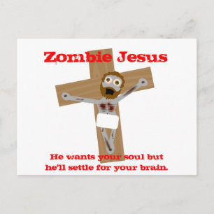 Carte Postale Jésus zombie