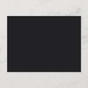 Carte Postale Jet noir couleur solide