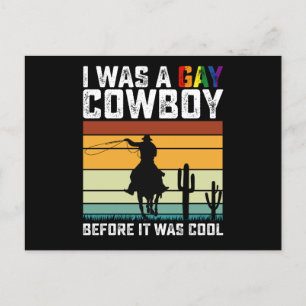 Carte Postale J'étais un cowboy gay avant que ça ne soit cool LG