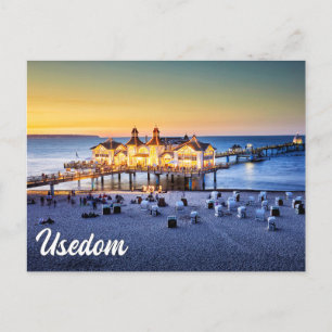 Carte Postale Jetée d'Ahlbeck, Usedom, Allemagne