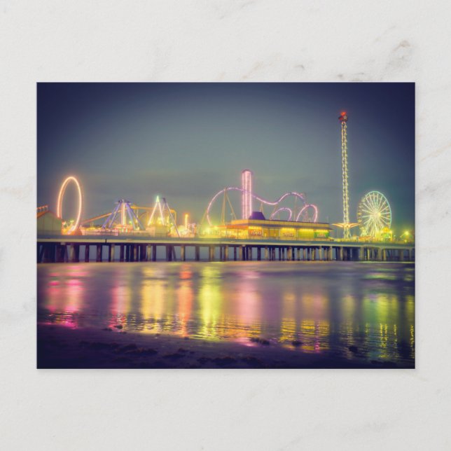 Carte Postale Jetée de plaisance de Galveston (Devant)