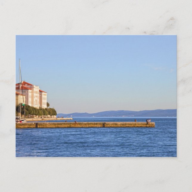 Carte Postale Jetée de Zadar en Croatie (Devant)