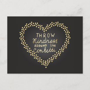 Carte Postale Jeter De La Génialité Autour De Confetti