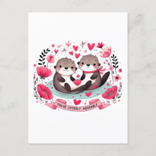 Carte Postale Jeu adorable Otter