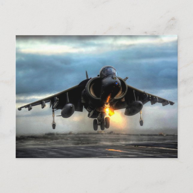 Carte Postale Jeu d'avion de combat Harrier (Devant)