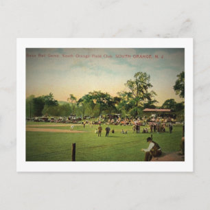 Carte Postale Jeu de baseball, Orange Sud, New Jersey Vintage