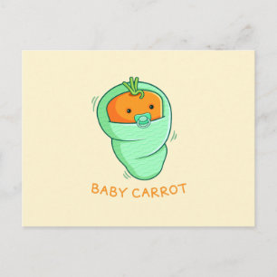 Carte Postale Jeu de carottes pour bébé