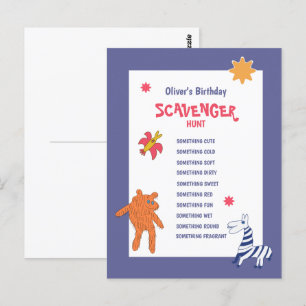 Carte Postale Jeu de chasse Anniversaire de enfant