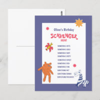 Jeu de chasse au trésor pour l'anniversaire des en