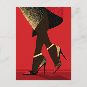 CARTE POSTALE JEU DE CHAUSSURES #4