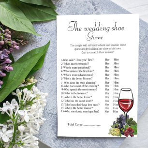 Carte Postale Jeu de chaussures de mariage, jeu de chaussures de