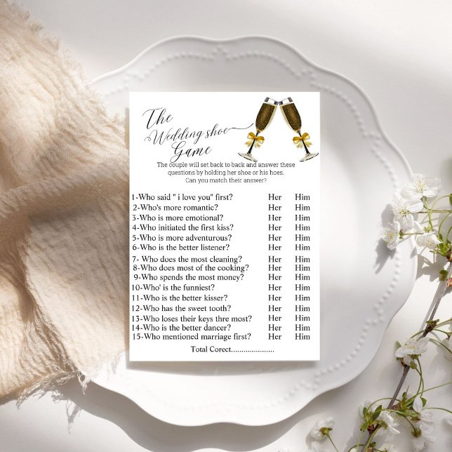 Carte Postale jeu de chaussures mariage, jeu de chaussures nupti (Créateur téléchargé)