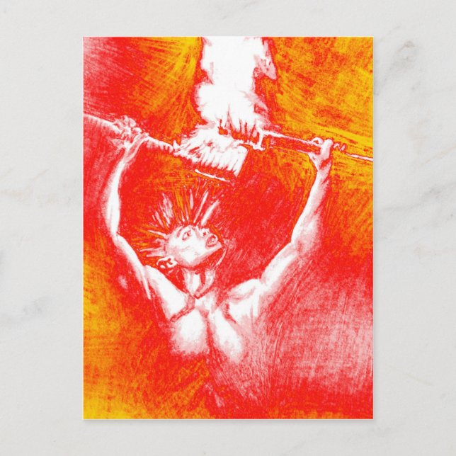 Carte Postale Jeu de feu (Devant)