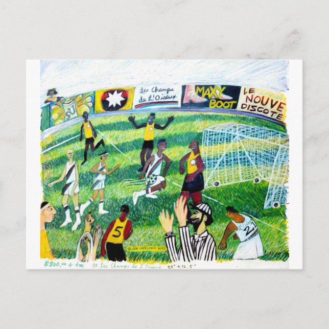 Carte Postale Jeu de football (Devant)