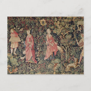 Carte Postale Jeu de Marelle et Cueillette de Fruits