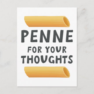 Carte Postale Jeu de mots drôle sur les pâtes