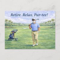 Jeu de retraite de golf. Ensemble. Golfeur souveni