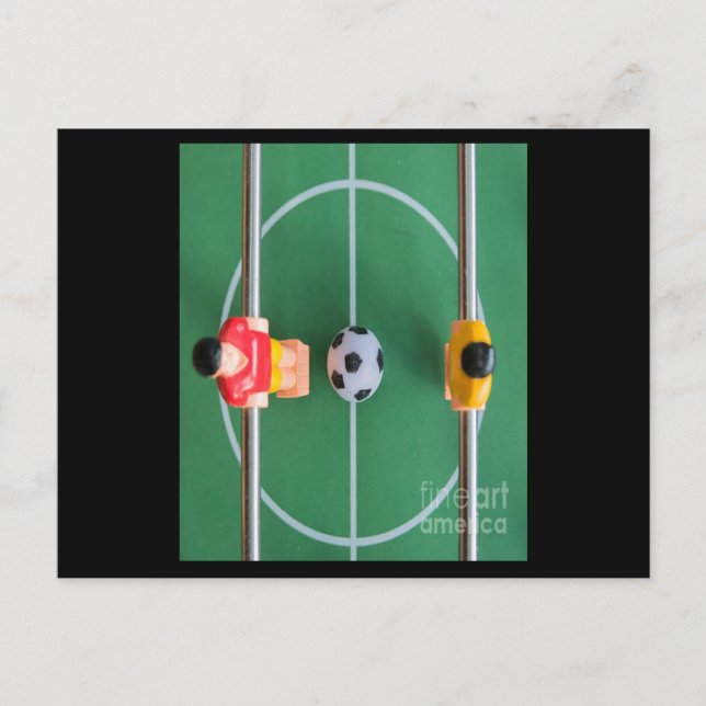 Carte Postale Jeu de table de football (Devant)