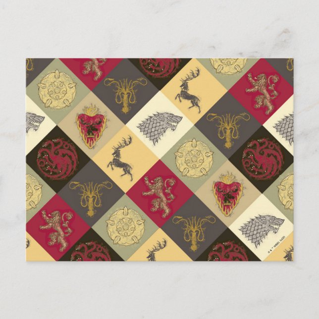 Carte Postale Jeu de Trones Motif sigil (Devant)
